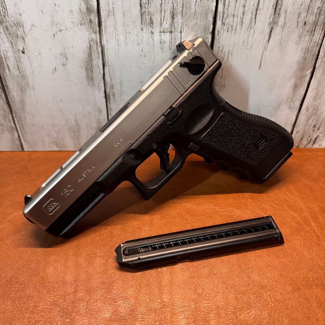 東京マルイ　電ハン　グロック18C シルバースライド　【SBD付き】