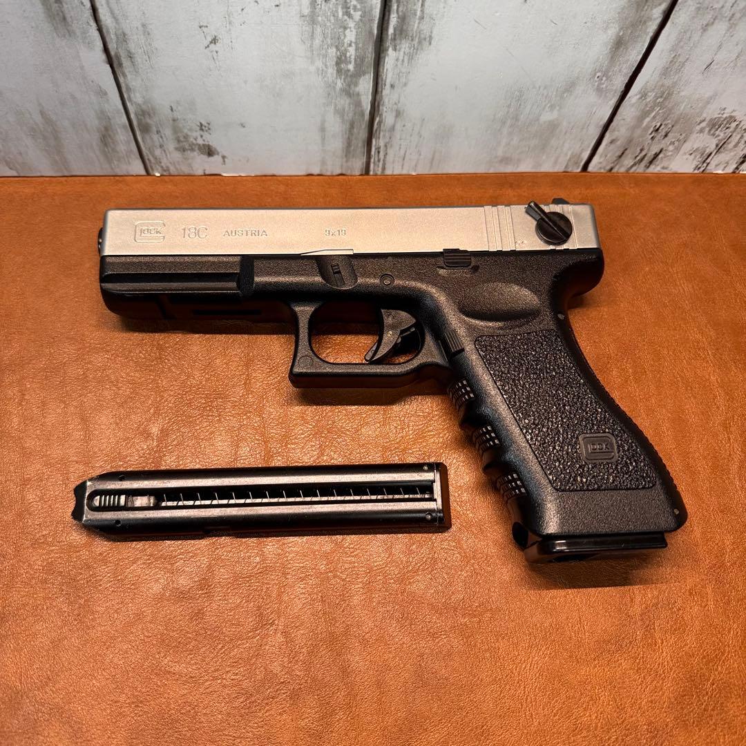 東京マルイ　電ハン　グロック18C シルバースライド　【SBD付き】