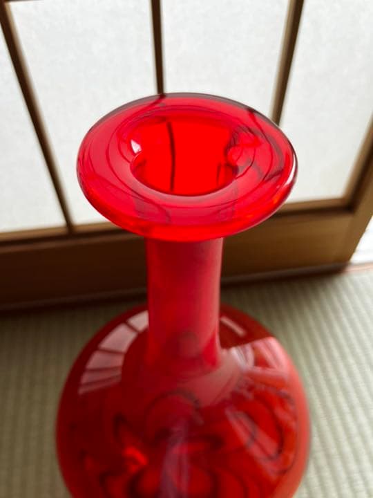カメイガラス　花瓶　アンティーク