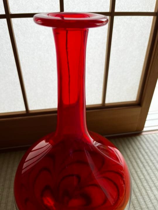 カメイガラス　花瓶　アンティーク