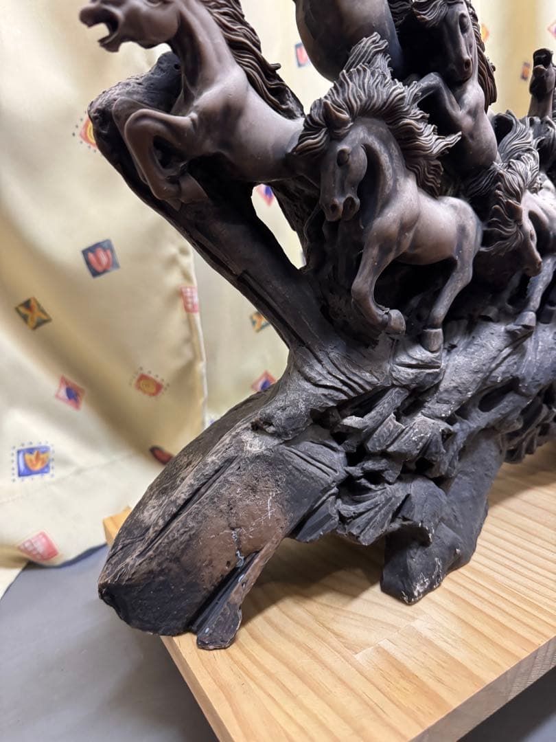 九頭馬　置物　オブジェ　縁起物　金運　レトロ　アンティーク　ヴィンテージ