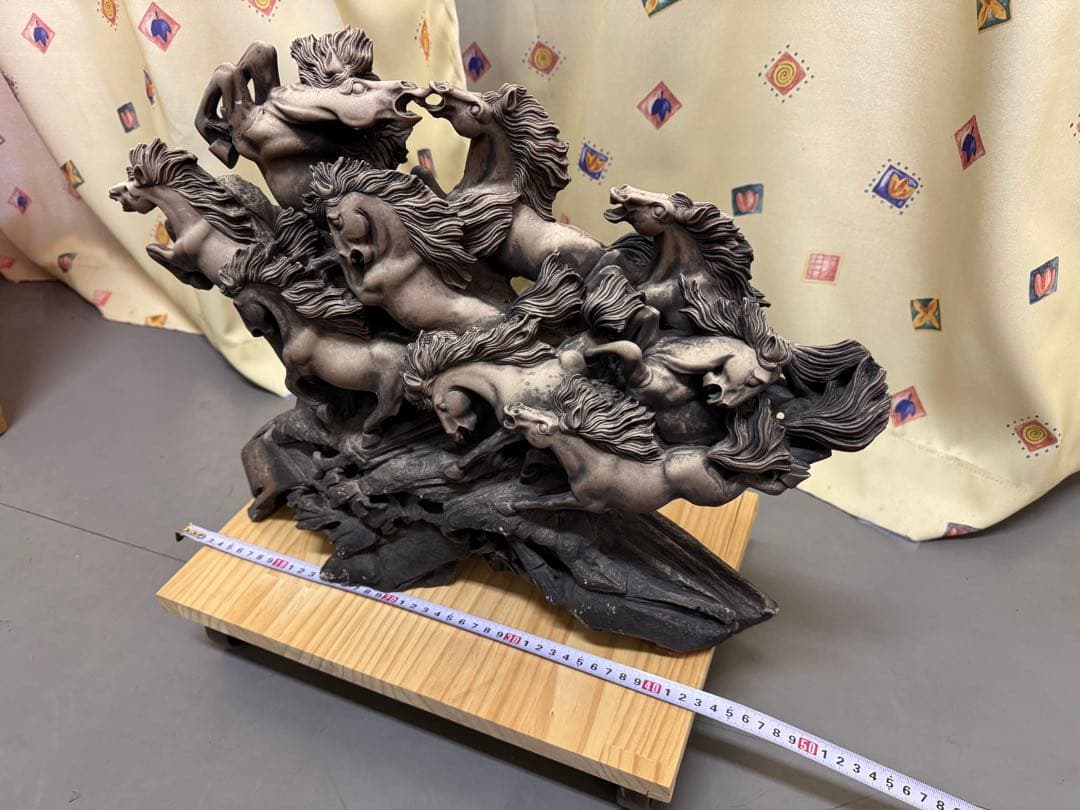 九頭馬　置物　オブジェ　縁起物　金運　レトロ　アンティーク　ヴィンテージ