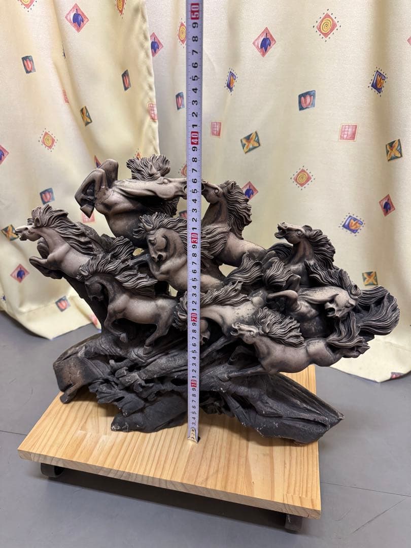 九頭馬　置物　オブジェ　縁起物　金運　レトロ　アンティーク　ヴィンテージ