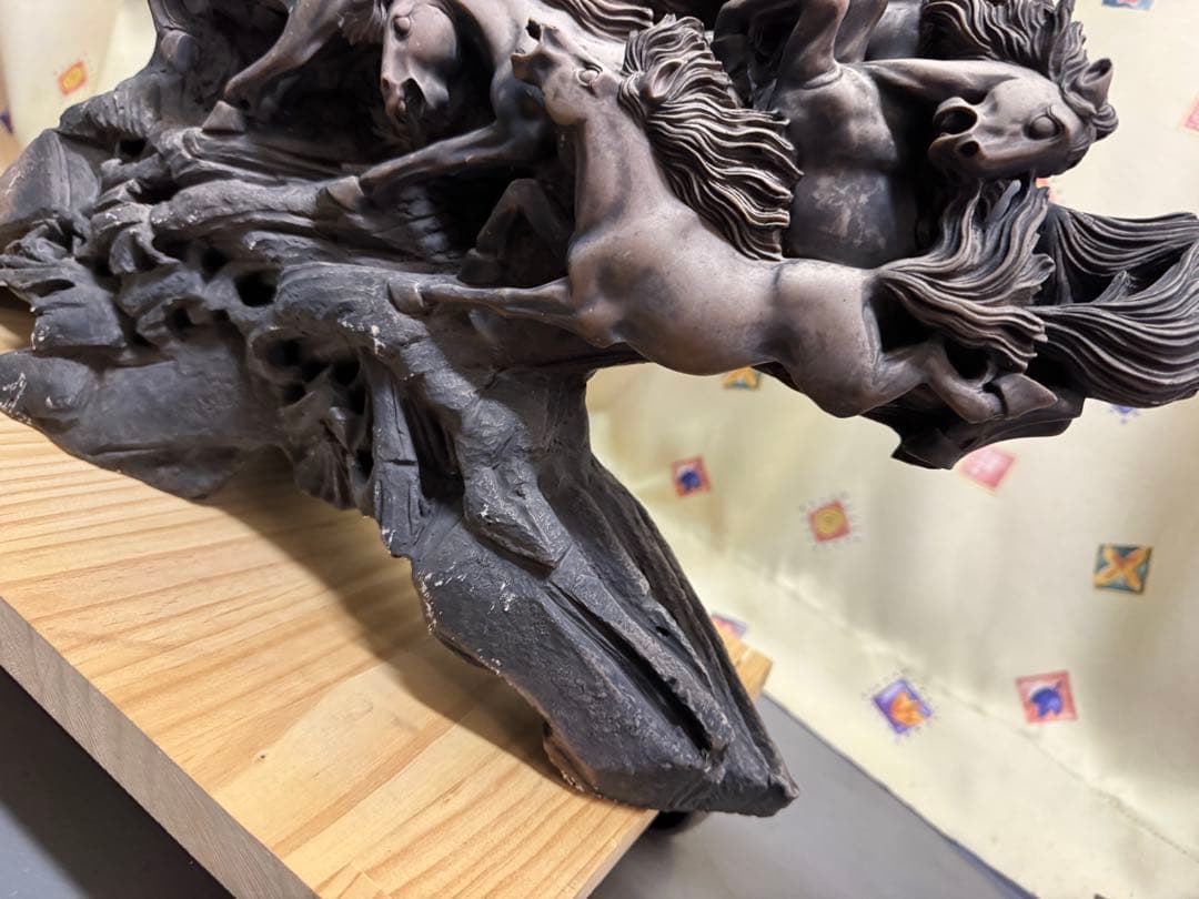 九頭馬　置物　オブジェ　縁起物　金運　レトロ　アンティーク　ヴィンテージ