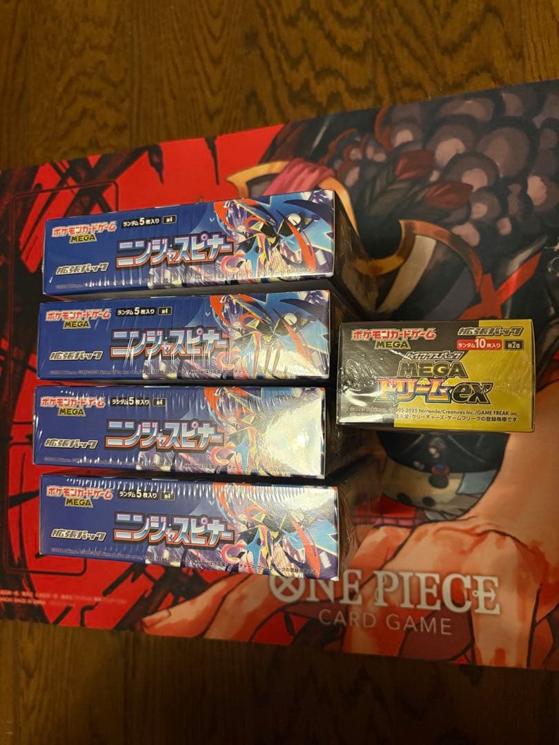 ポケモンカードゲームニンジャスピナー4BOXメガドリームex1BOX 計5BOX