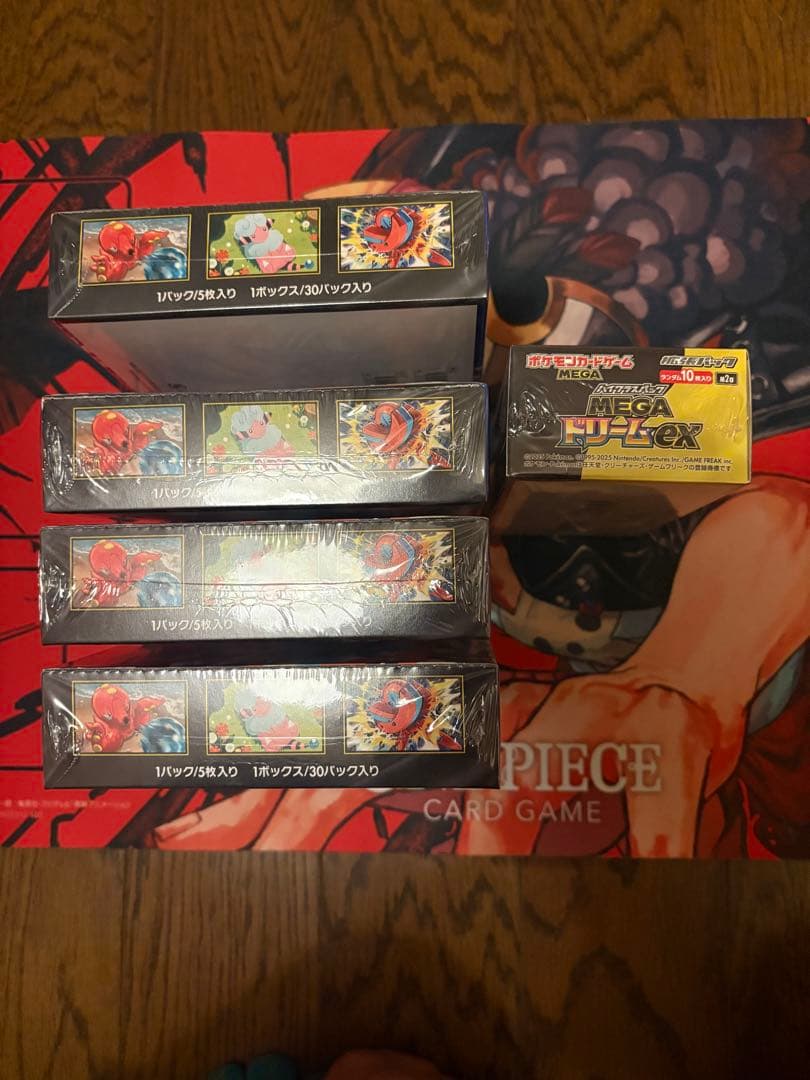 ポケモンカードゲームニンジャスピナー4BOXメガドリームex1BOX 計5BOX