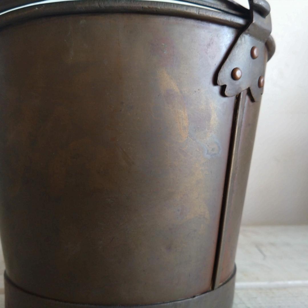 真鍮製　バケツ　古道具