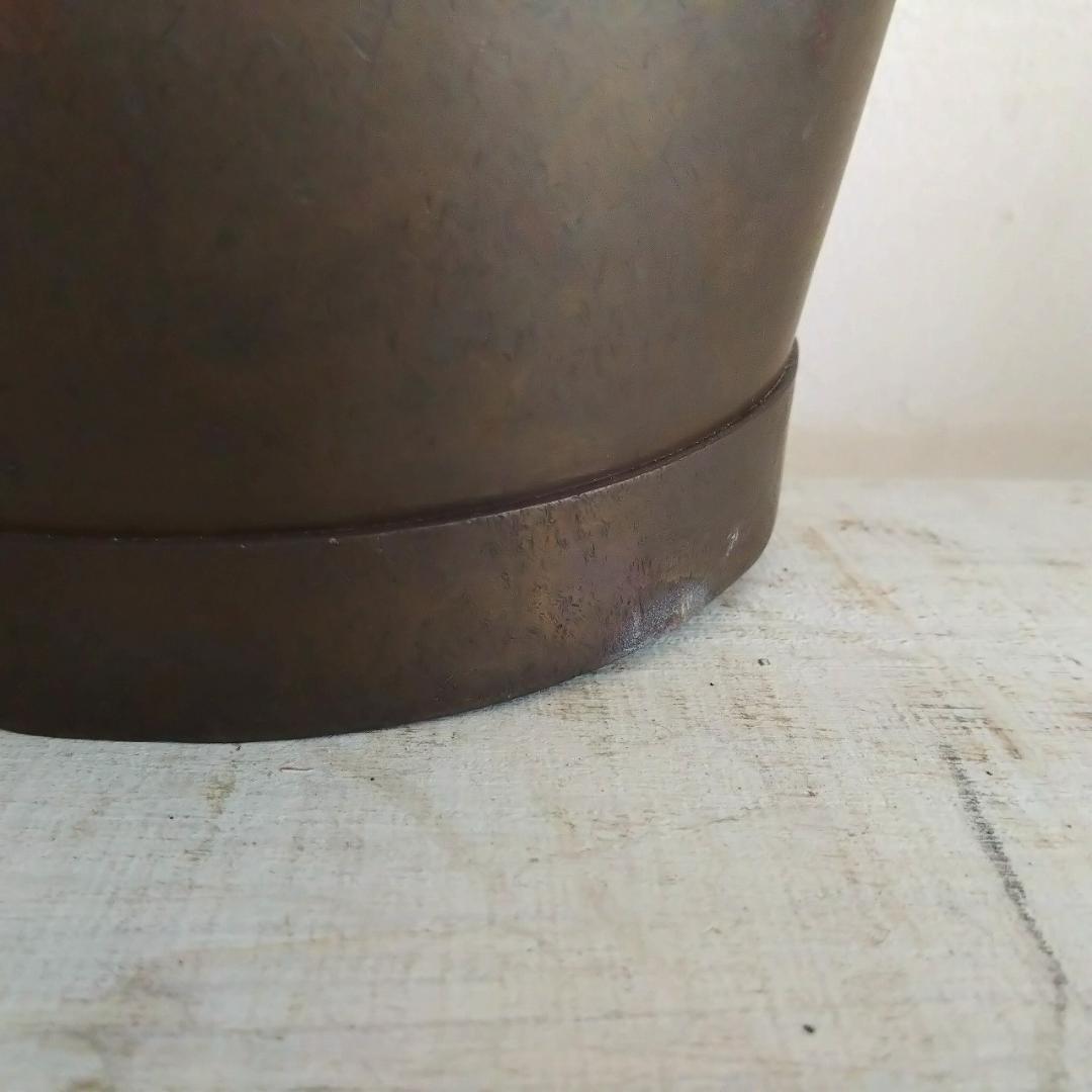 真鍮製　バケツ　古道具