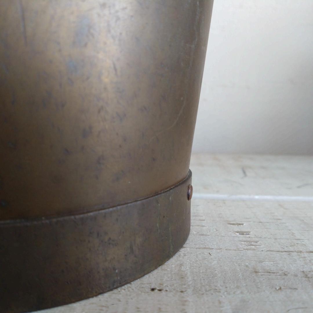 真鍮製　バケツ　古道具