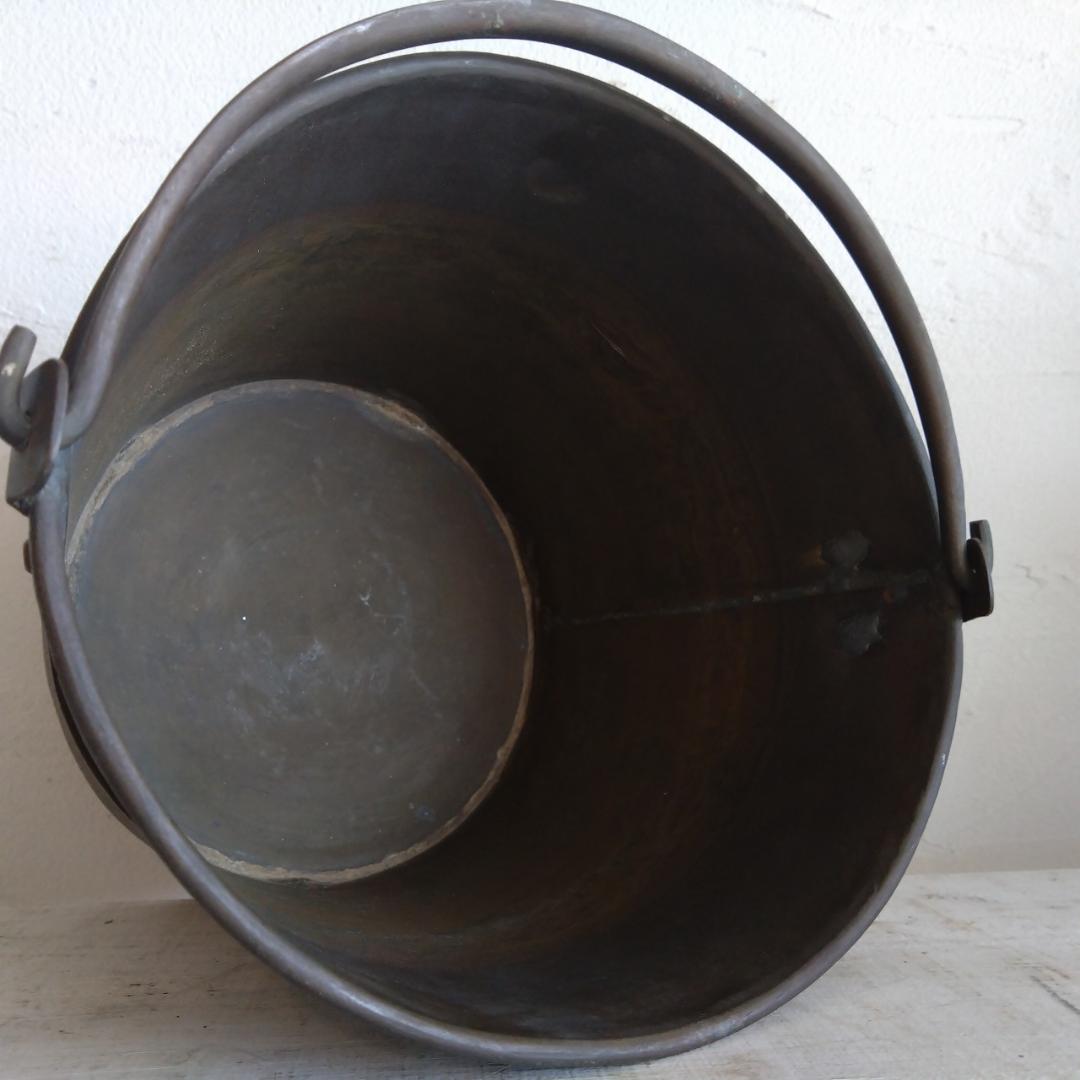 真鍮製　バケツ　古道具