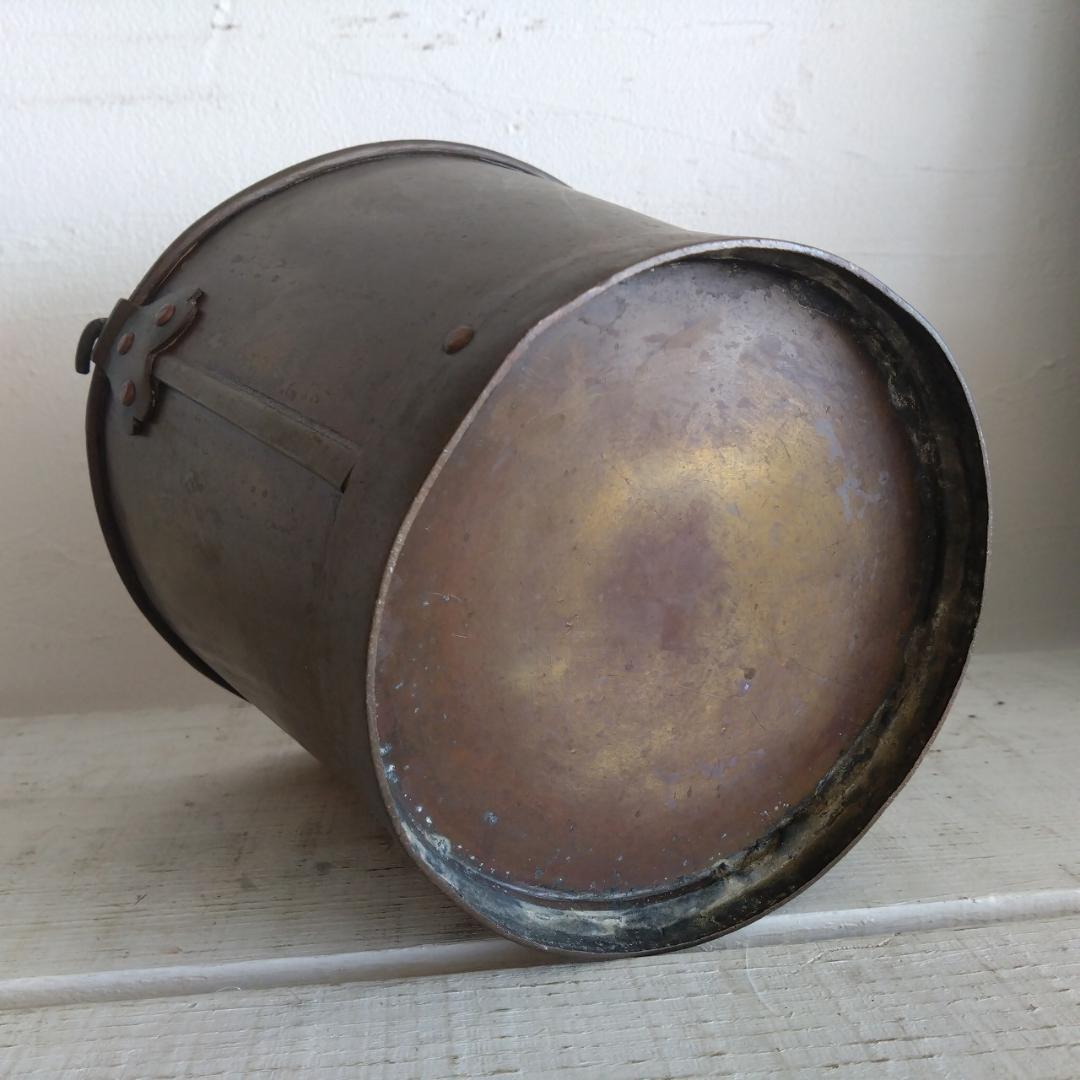 真鍮製　バケツ　古道具