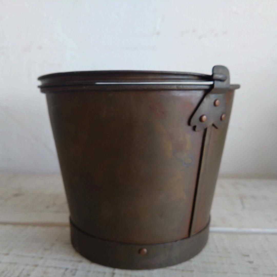真鍮製　バケツ　古道具