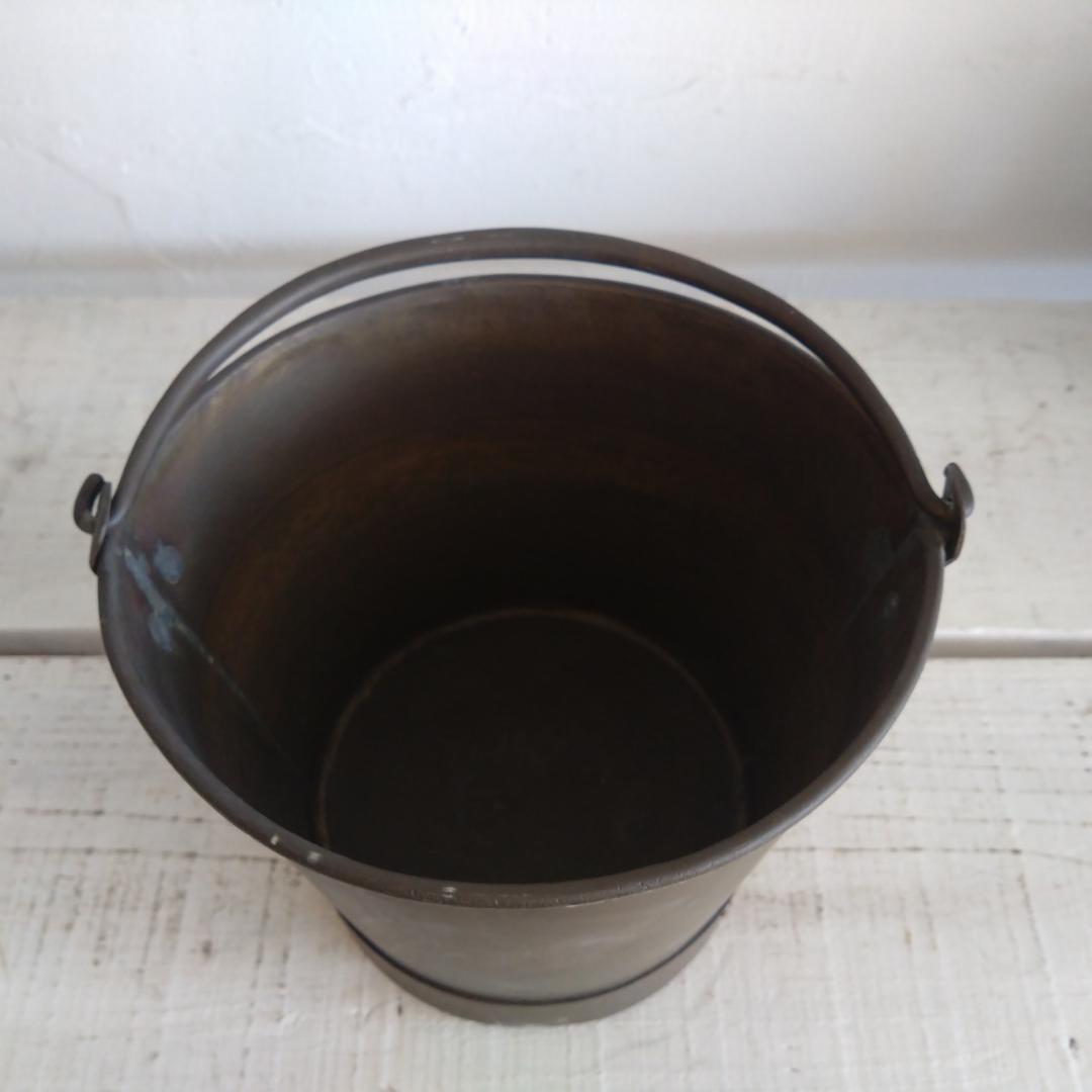 真鍮製　バケツ　古道具