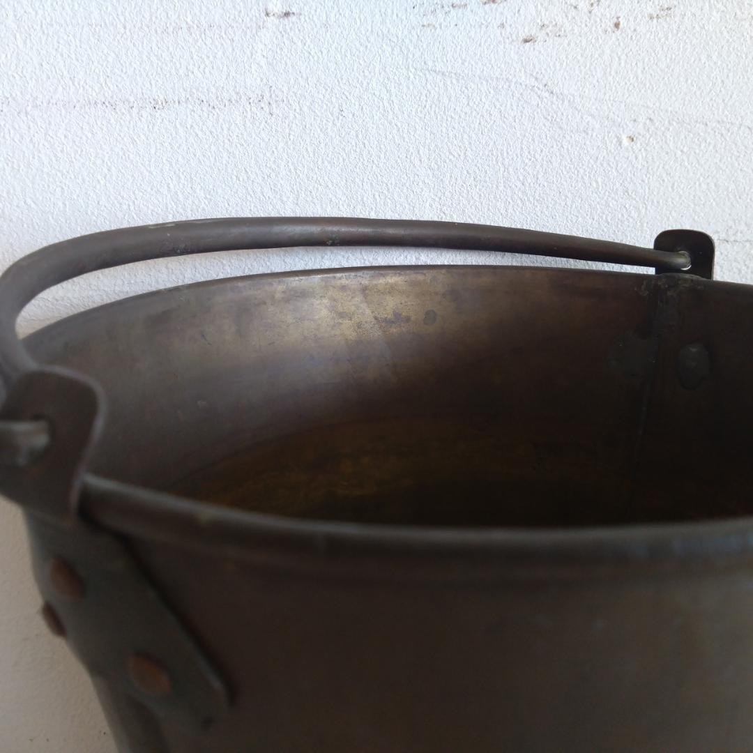 真鍮製　バケツ　古道具