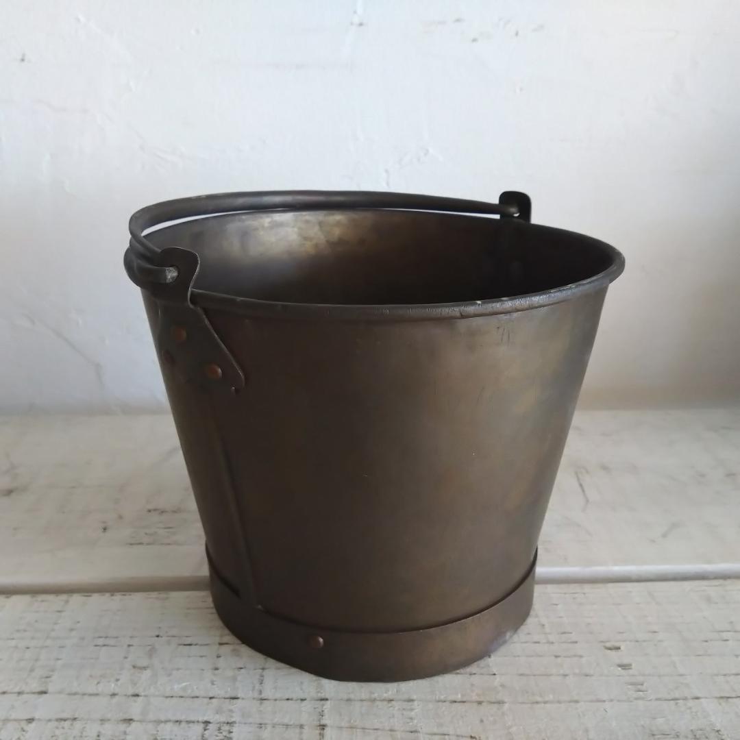 真鍮製　バケツ　古道具