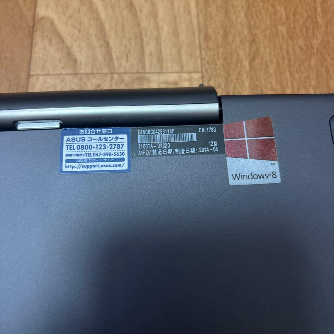 ASUS TransBook T100TA ノートPC 本体 付属品あり