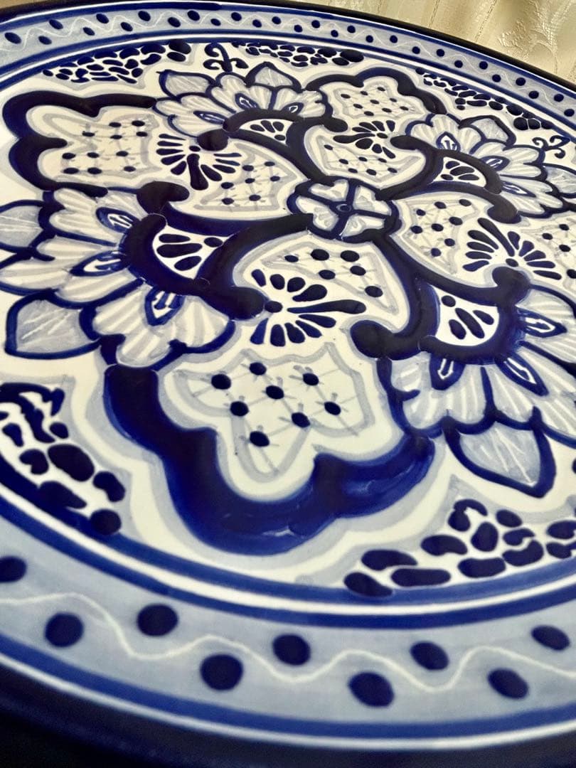 メキシコ　タラベラ焼き　大皿5 ワカモレボウル3ケ　4個セット