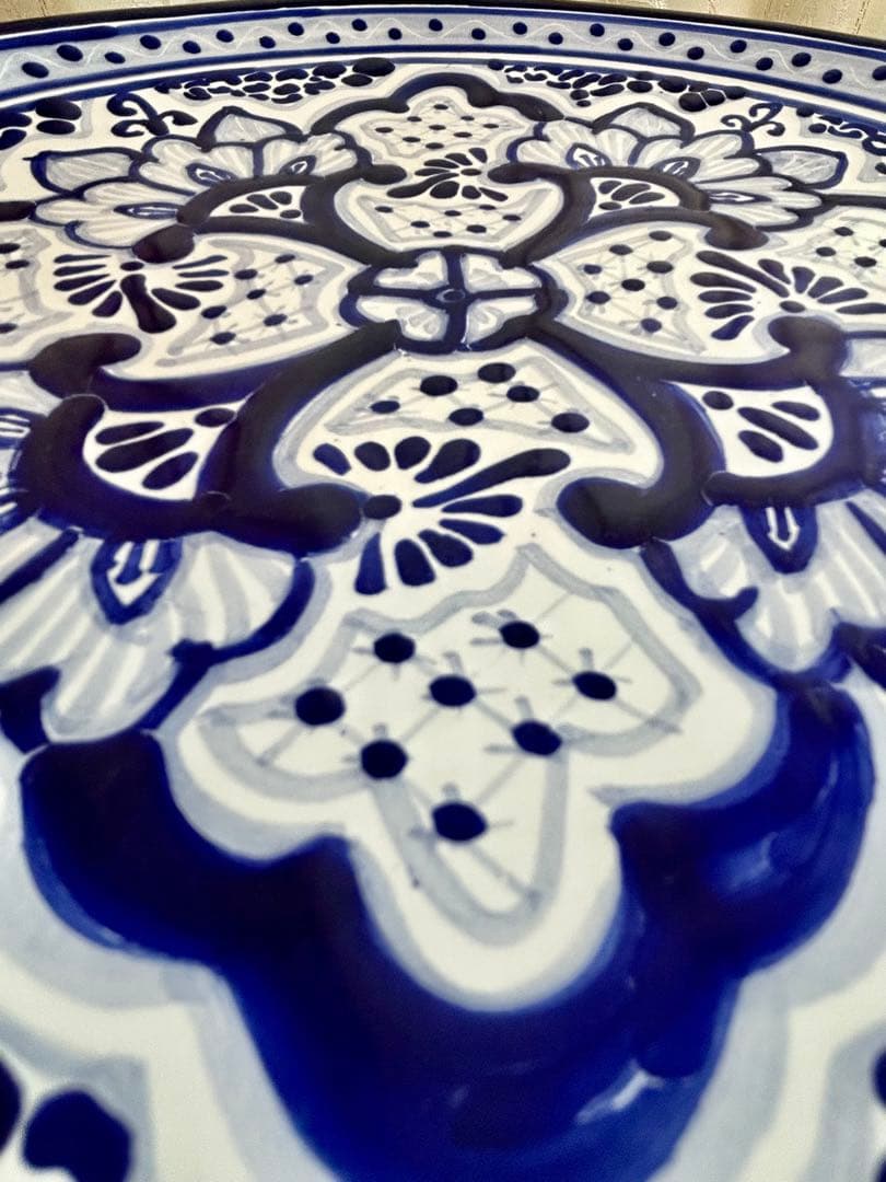 メキシコ　タラベラ焼き　大皿5 ワカモレボウル3ケ　4個セット