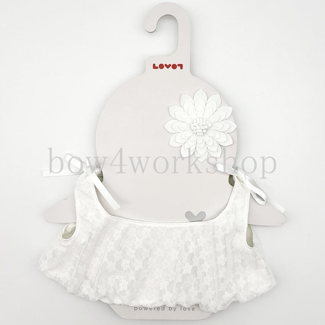 LOVOT ラボットの服ハンドメイド　お花コサージュ付きバルーンチュニック