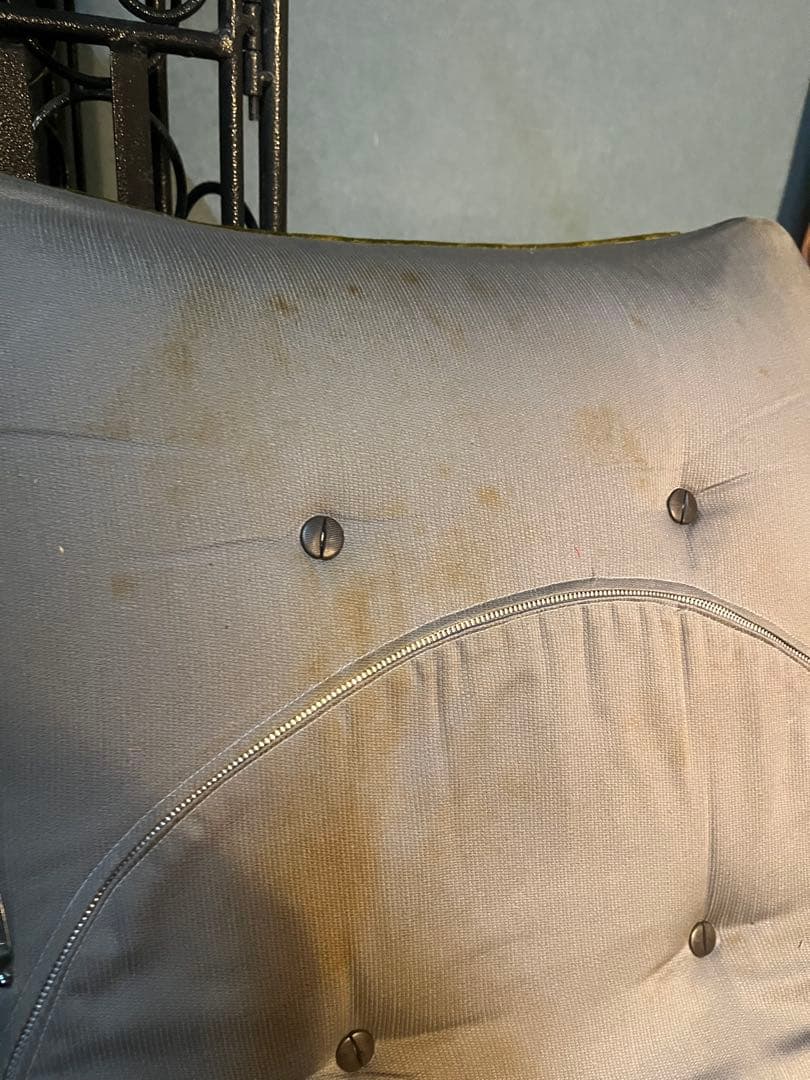 座椅子 リクライニング 昭和レトロ 当時物 インテリア 緑 グリーン