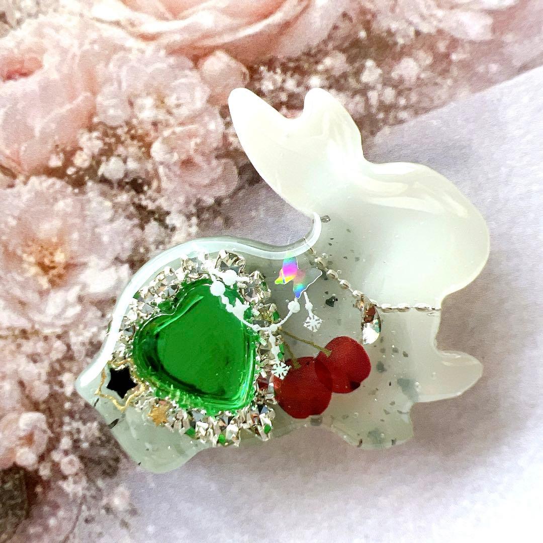 レジン ヘアゴム うさぎ No.960