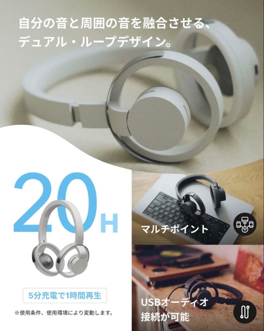 【新品未開封】nwm ONE オープンイヤー型 オーバーヘッド 耳スピーカー