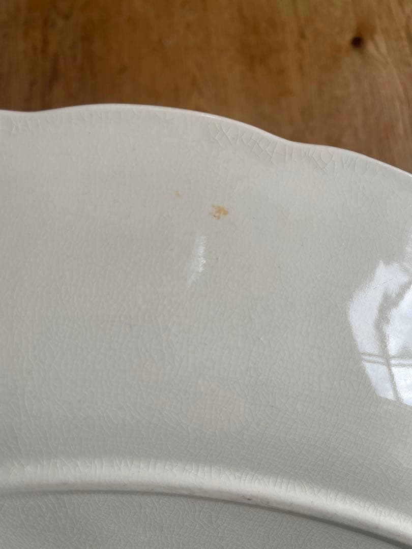 アンティーク食器GrindleyEnglandCream Petalオーバル大皿