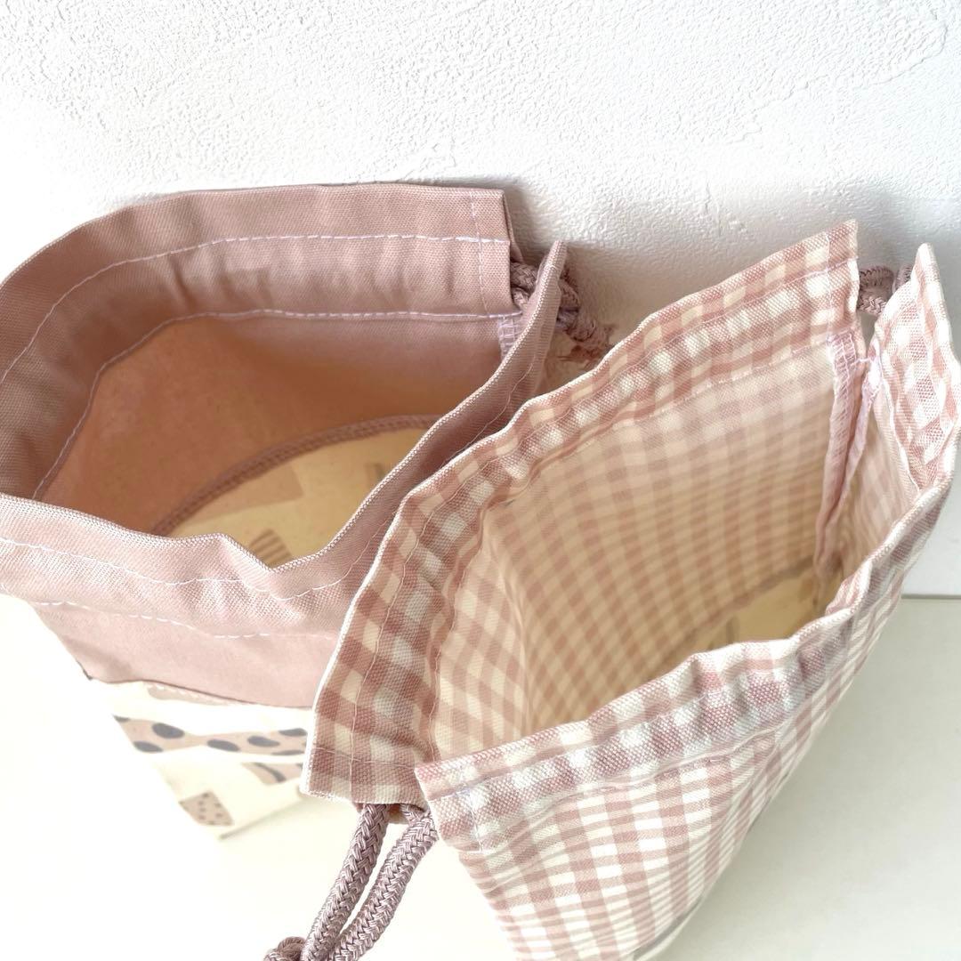 入園　入学　カバン　セット　くすみリボン　オフホワイト × くすみピンク