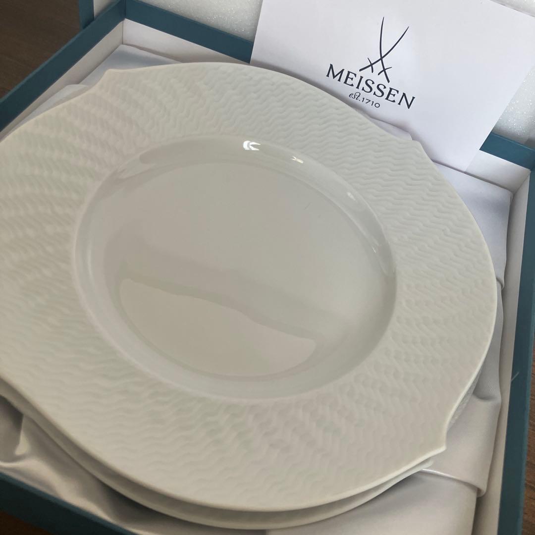 MEISSEN マイセン　ケーキプレート　ケーキ皿　波の戯れ　2枚