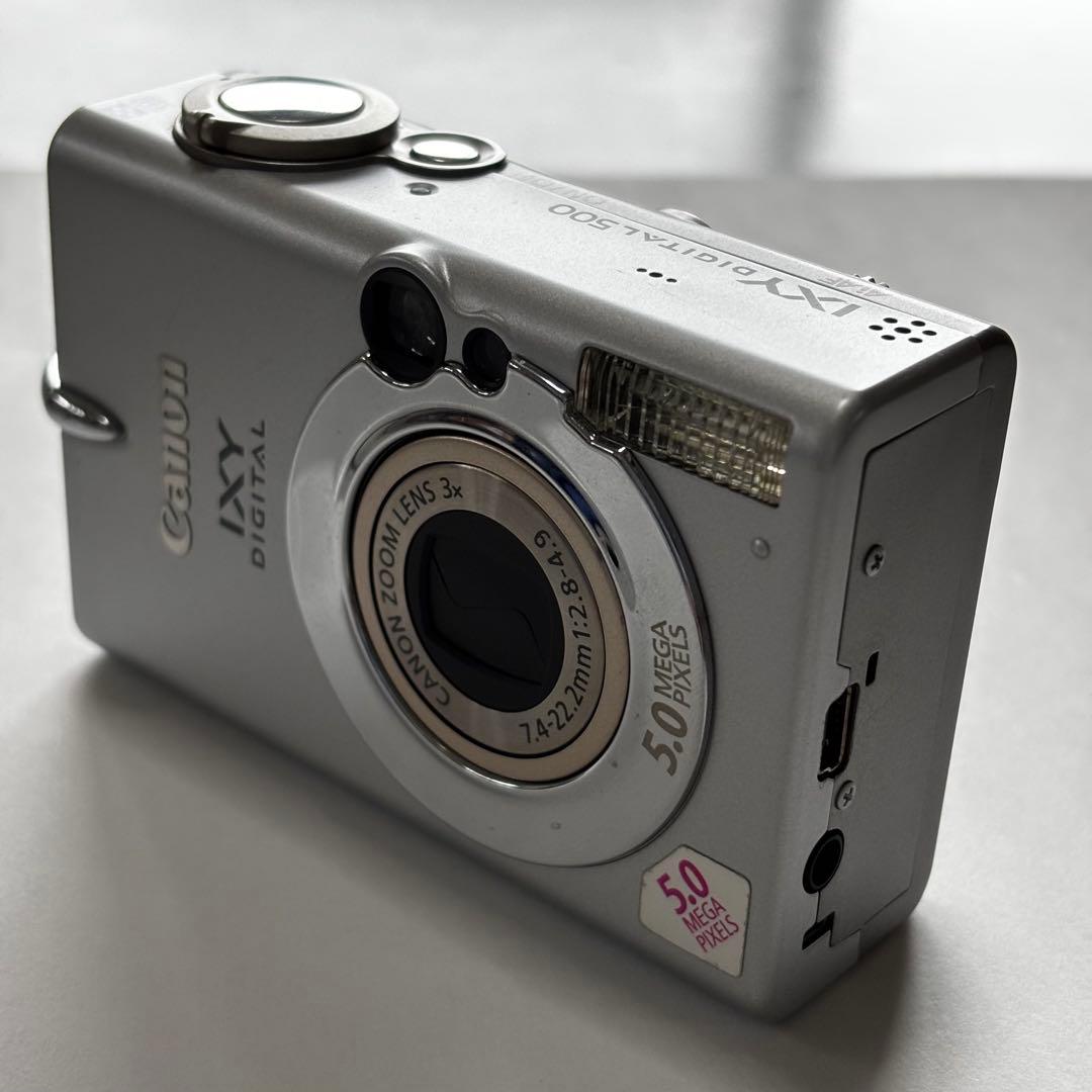 CanonデジタルカメラIXY500 箱他、付属品多数
