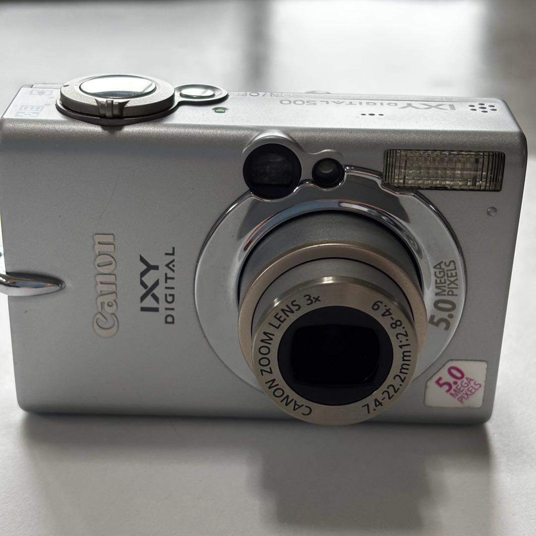 CanonデジタルカメラIXY500 箱他、付属品多数