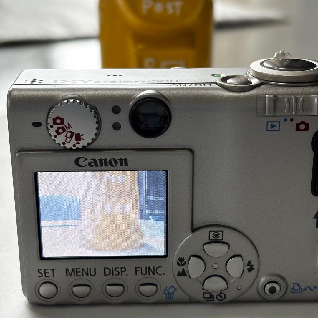 CanonデジタルカメラIXY500 箱他、付属品多数