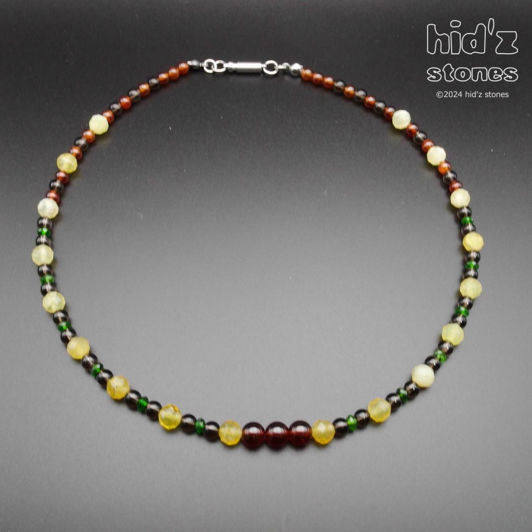 ◆一点もの天然石ネックレス:BySC-005