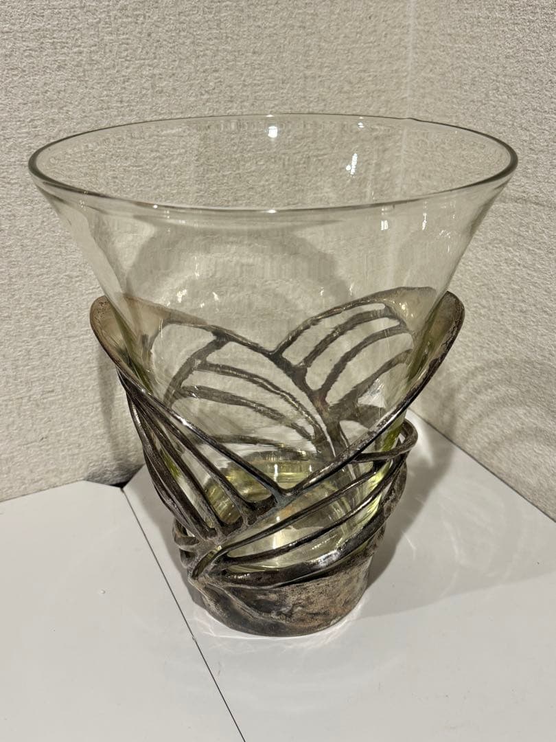 ガラス　シャンパンクーラー　ワインクーラー　ボトルホルダー　インテリア