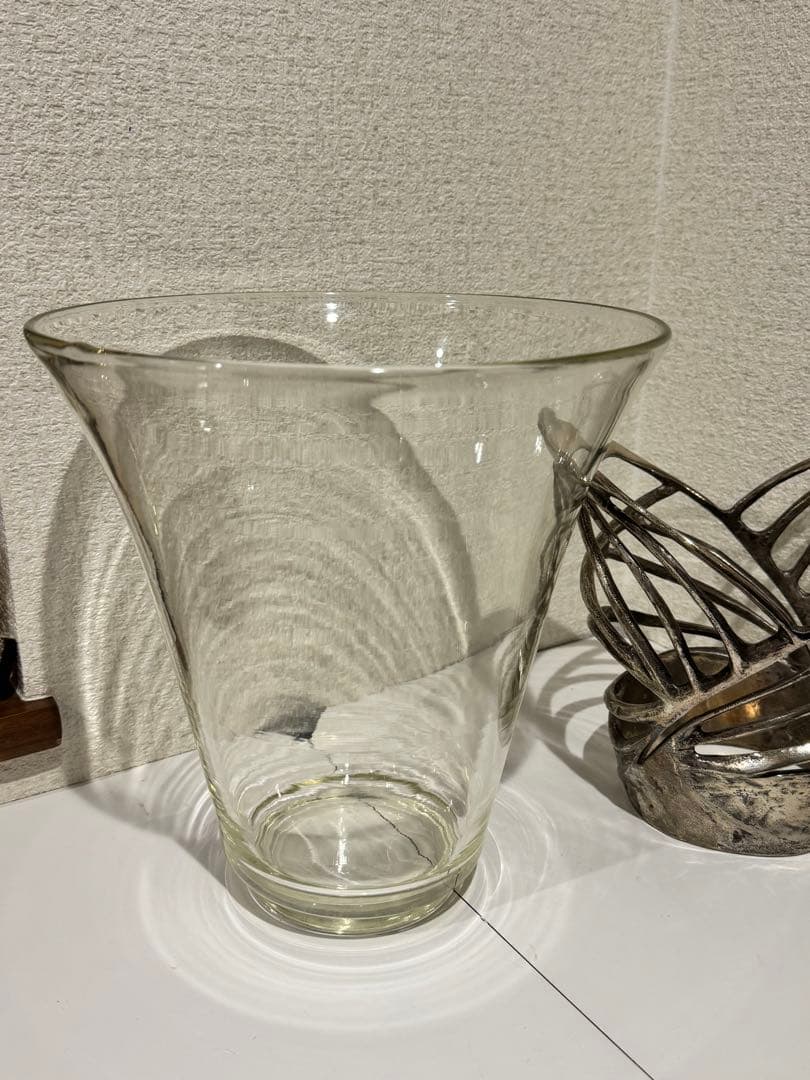 ガラス　シャンパンクーラー　ワインクーラー　ボトルホルダー　インテリア