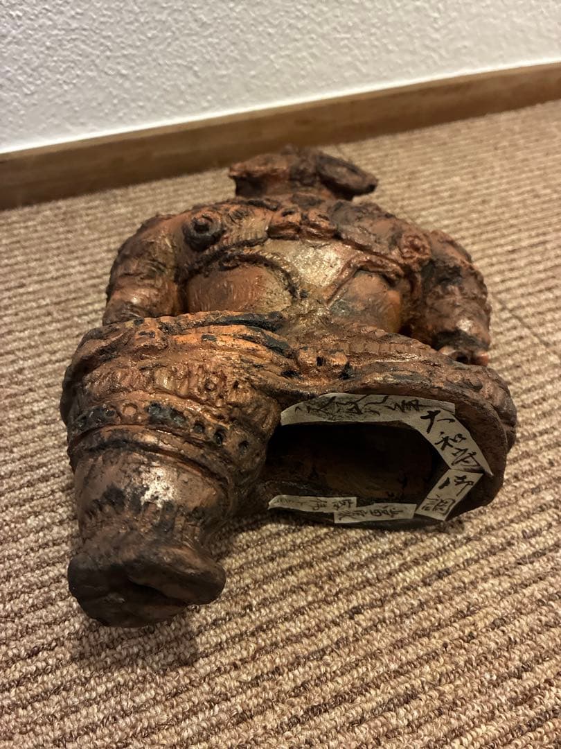 遮光器土偶　縄文時代　発掘品　出土品　骨董　アンティーク　置物　飾り物　彫刻