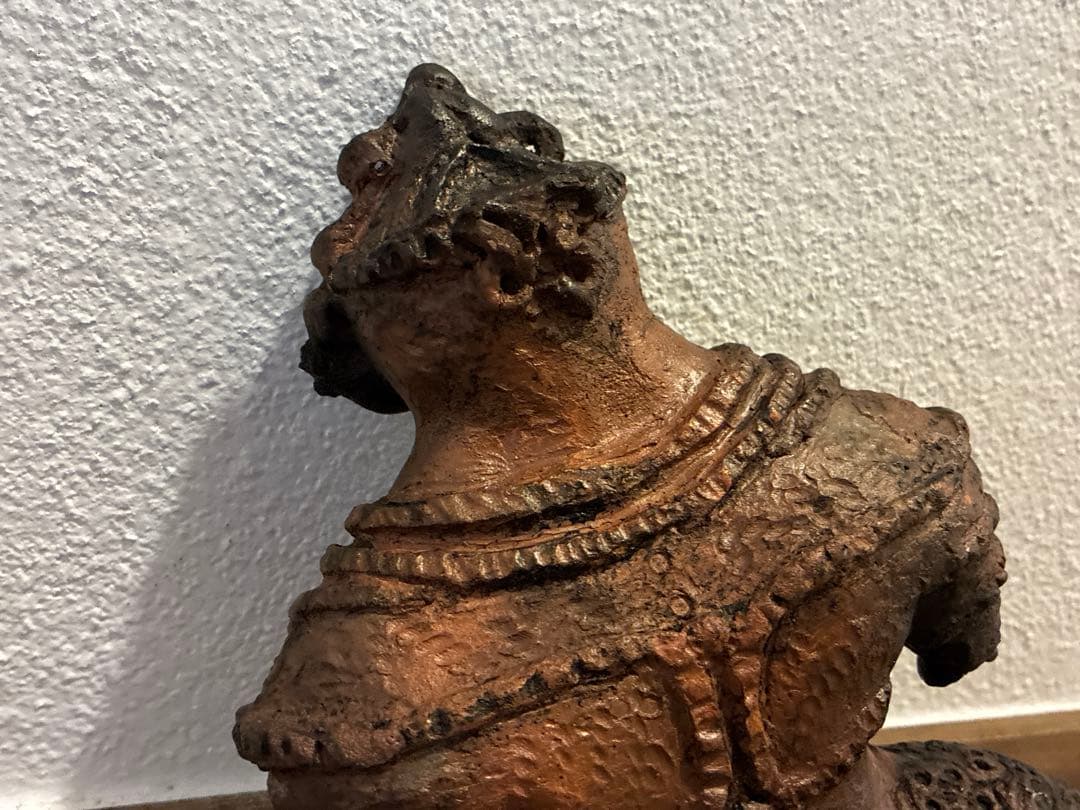 遮光器土偶　縄文時代　発掘品　出土品　骨董　アンティーク　置物　飾り物　彫刻