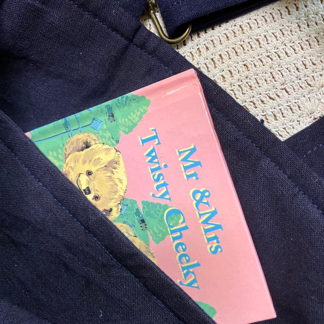 柿渋染め古布酒袋藍染め雪ん子庄内刺し子2way手提げポシェットリメイク手作り