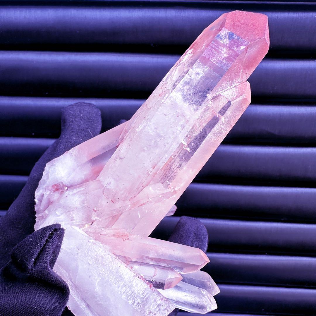 希少❗️絶品❗️超綺麗♡超強いパワー ピンクヒマラヤ クラスター水晶天然石A1535