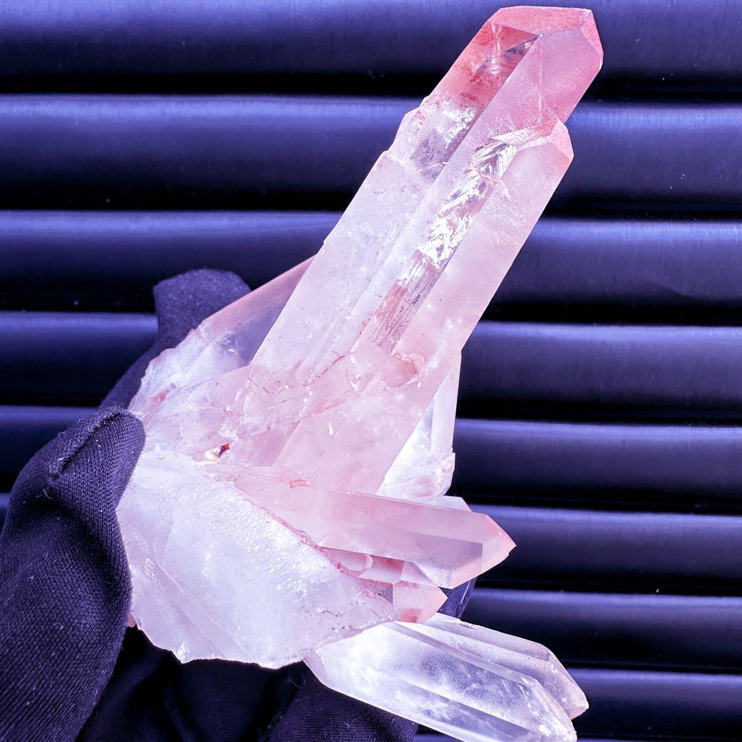 希少❗️絶品❗️超綺麗♡超強いパワー ピンクヒマラヤ クラスター水晶天然石A1535