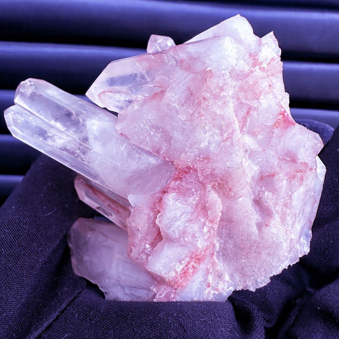 希少❗️絶品❗️超綺麗♡超強いパワー ピンクヒマラヤ クラスター水晶天然石A1535