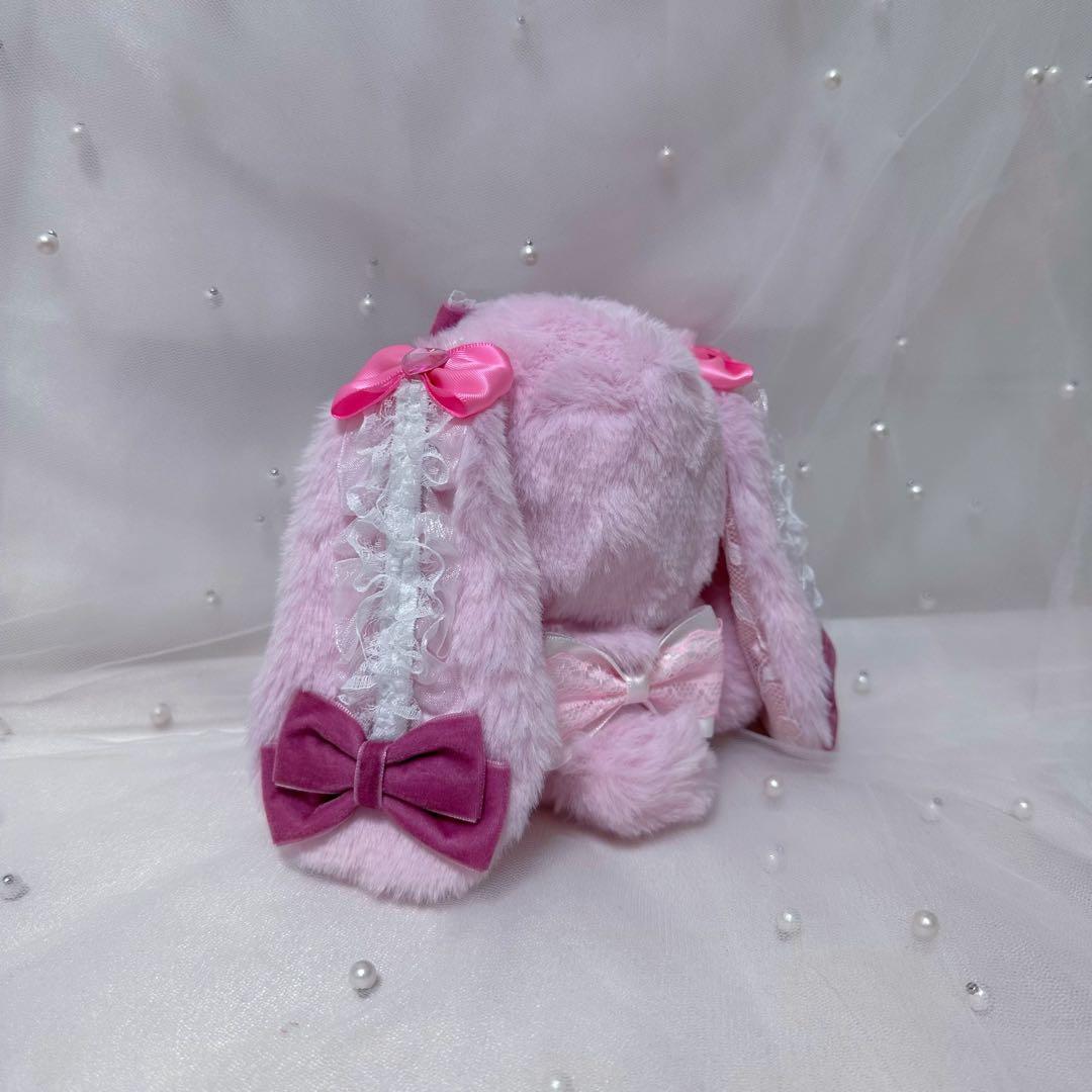 ぬい服 10~13cm おすわり うさぎ ピンク