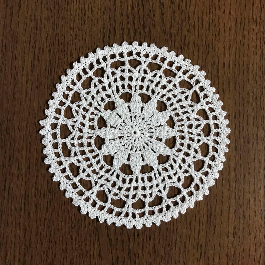 ハンドメイドレース編みドイリー＊コースターB 5枚セット(オーダー用)