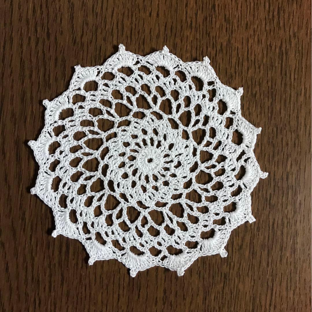 ハンドメイドレース編みドイリー＊コースターB 5枚セット(オーダー用)