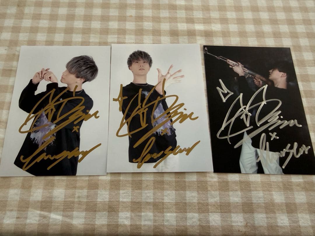 小笠原仁×flowstarコラボアクセサリー早期予約特典 直筆ブロマイド