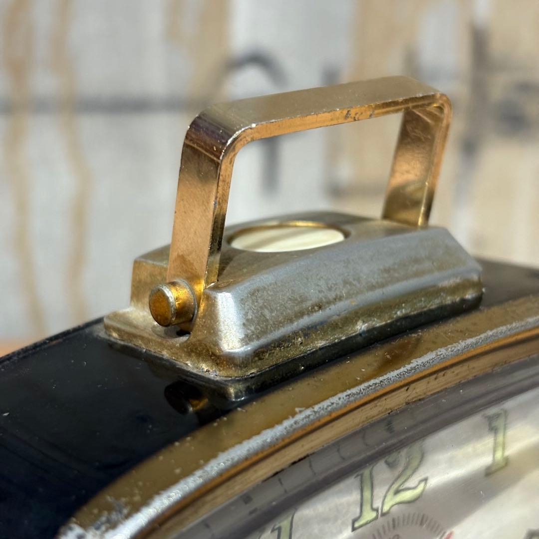 SEIKO CORONA 手巻き式時計　ゼンマイ時計　置時計　昭和レトロ