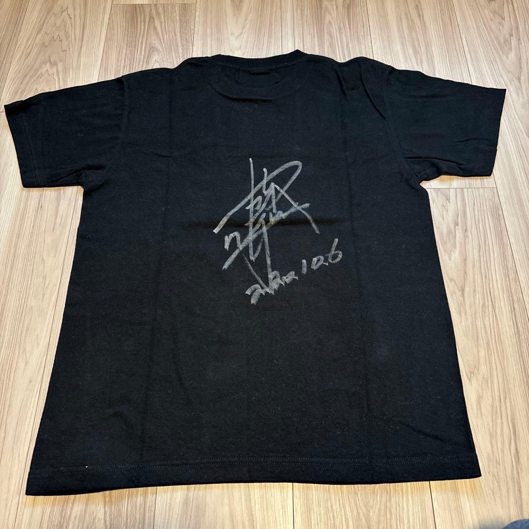 激レア　蝶野正洋直筆サイン入りnWoロゴTシャツ Sサイズ ブラック 美品