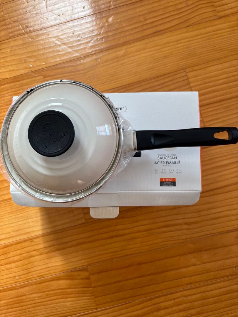 LE CREUSET ミルクパン クリーム色