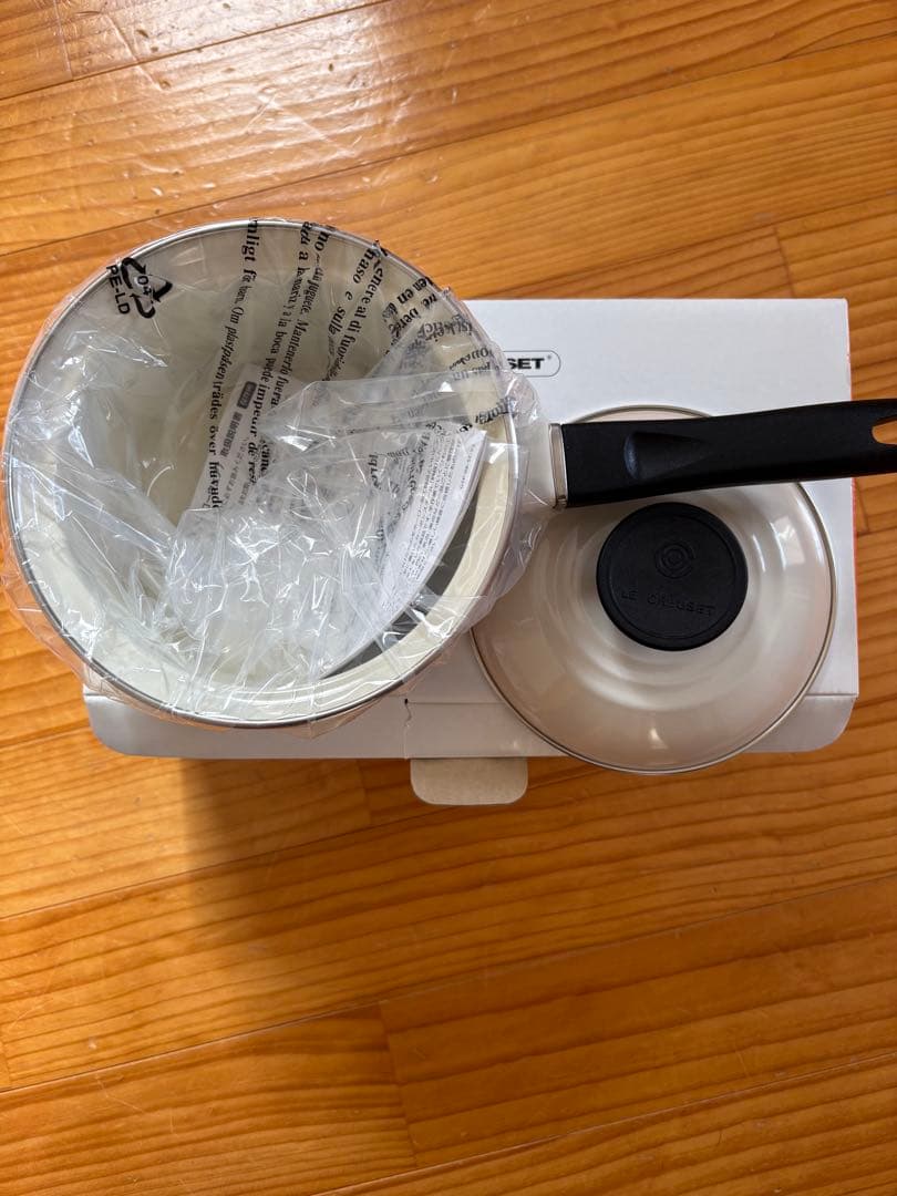 LE CREUSET ミルクパン クリーム色