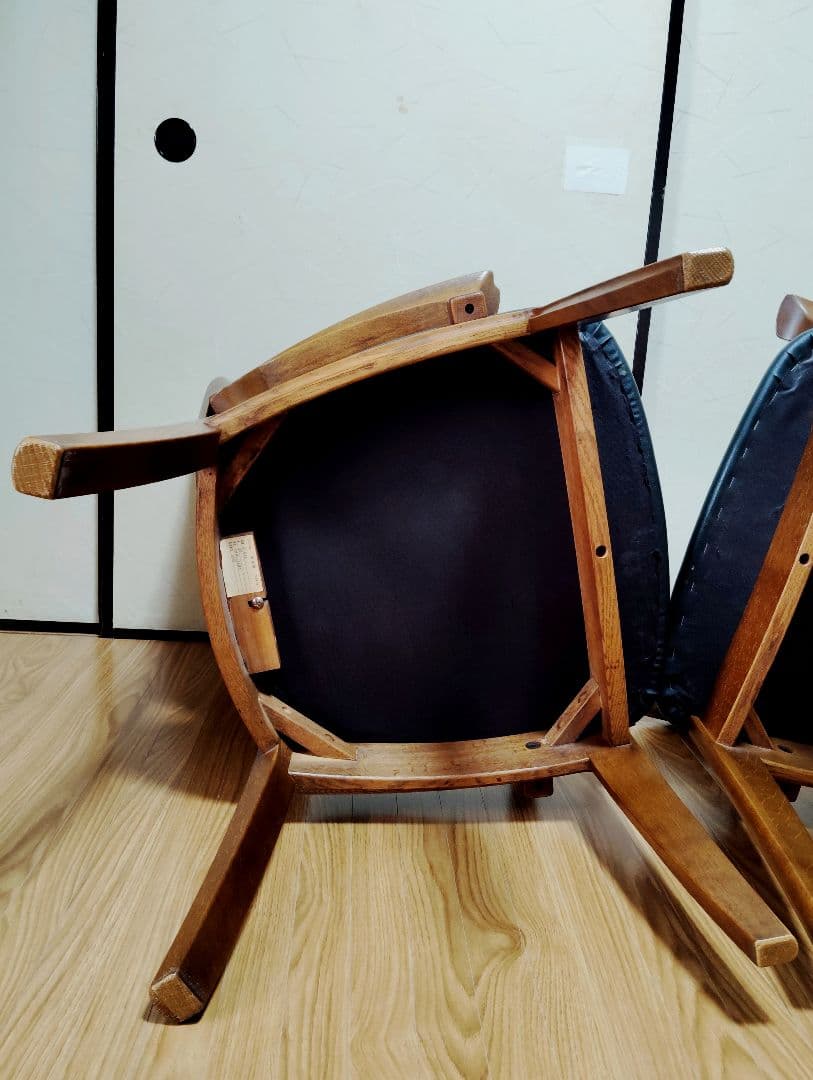 東京に引取　希少ヴィンテージ 飛騨高山白川　アームチェア　２点セット